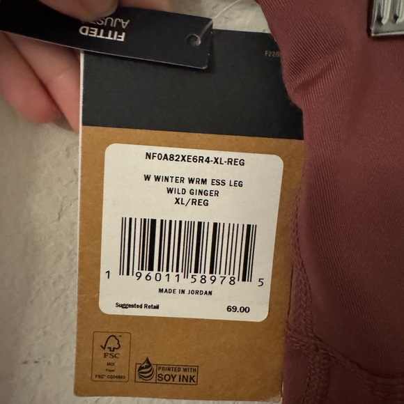 NWT The North Face Winter Warm Essentials Leggings in Wild Ginger XL - Picture 5 of 5